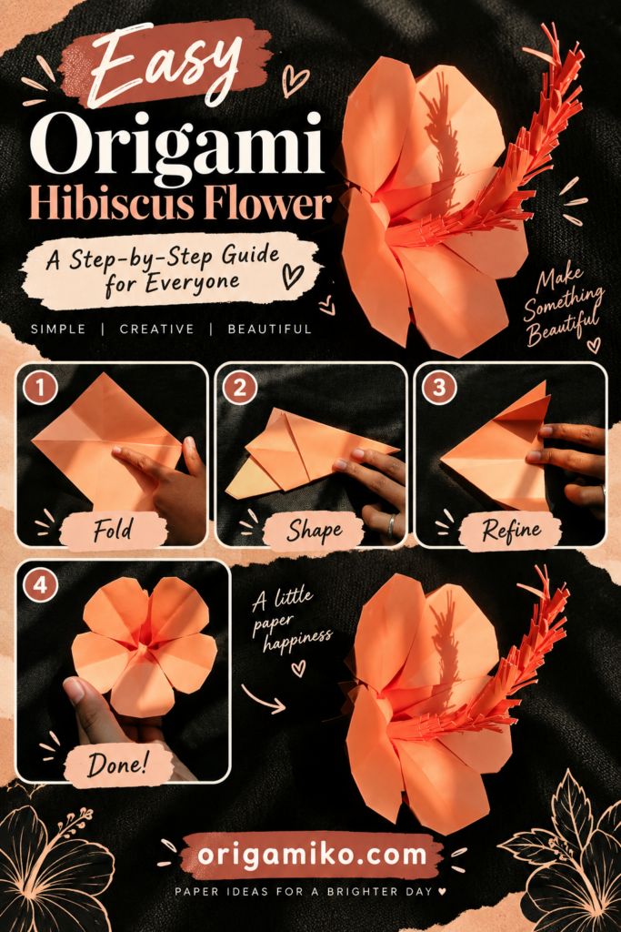 Easy Origami Hibiscus Flower – A Step-by-Step Guide for Everyone Easy Origami Hibiscus Flower – A Step-by-Step Guide for Everyone