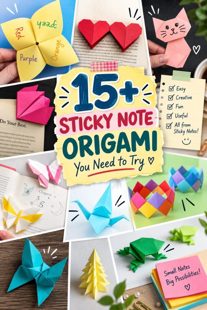 15+ Sticky Note Origami You Need to Try 15+ Sticky Note Origami You Need to Try