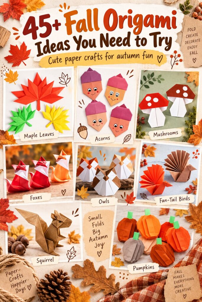 45+ Fall Origami Ideas You Need to Try