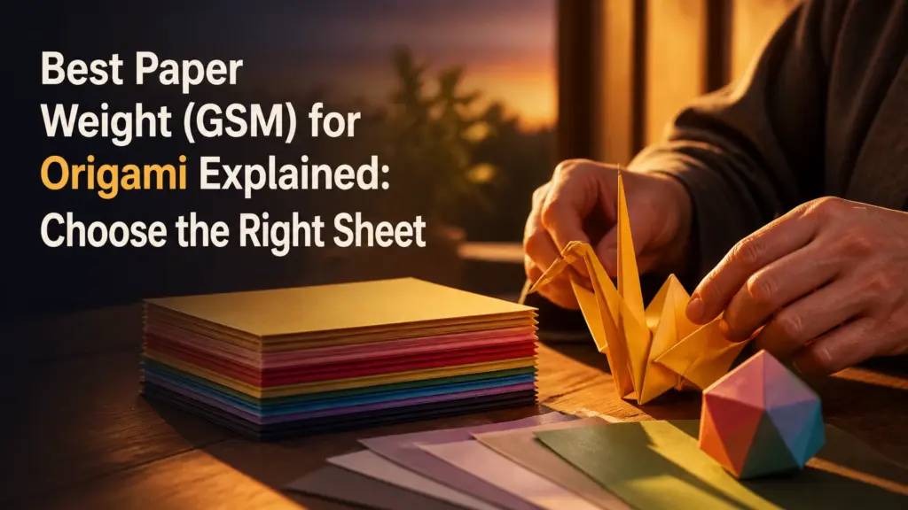 best paper weight gsm for origami explained