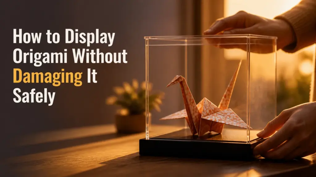 how to display origami without damaging it