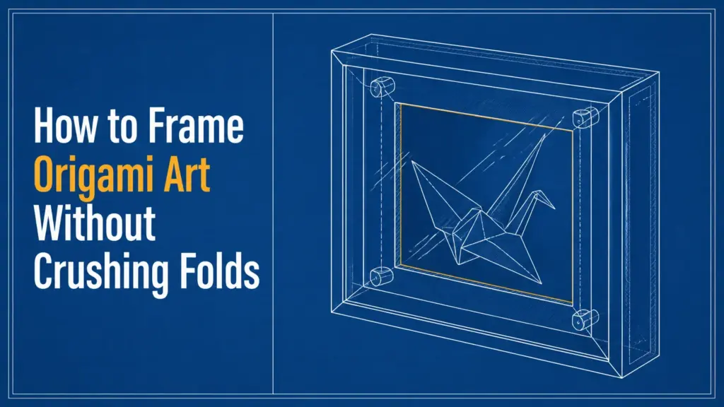 how to frame origami art