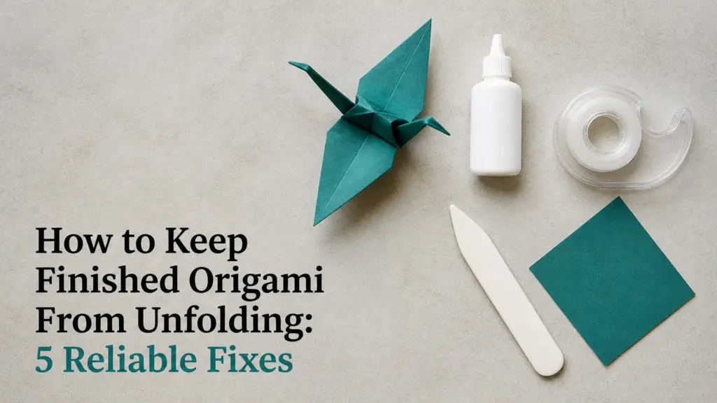how to keep finished origami from unfolding
