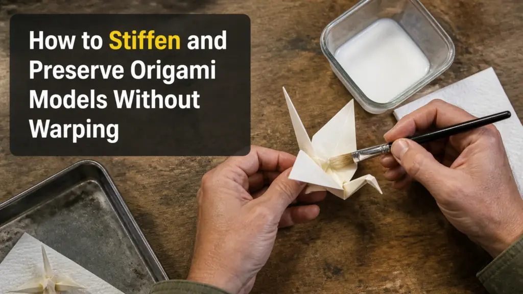 How to Stiffen and Preserve Origami Models Without Warping how to stiffen and preserve origami models