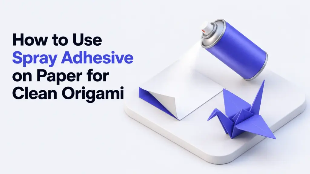 how to use spray adhesive on paper