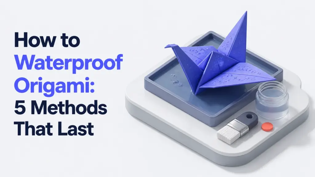 How to Waterproof Origami: 5 Methods That Last how to waterproof origami
