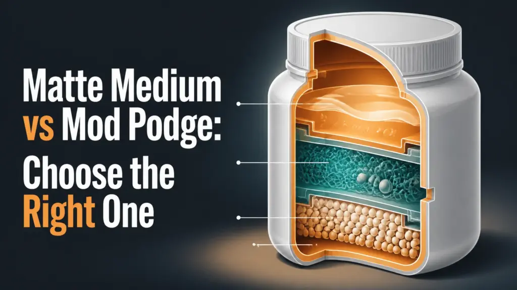 matte medium vs mod podge