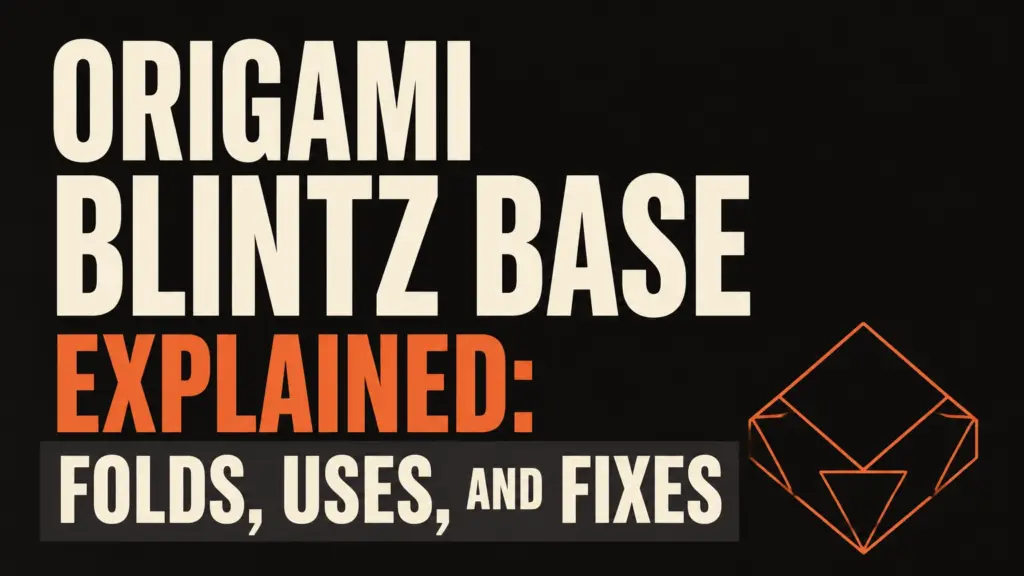 origami blintz base explained