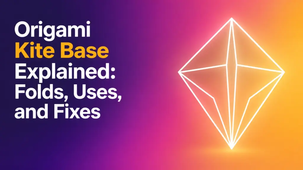 origami kite base explained