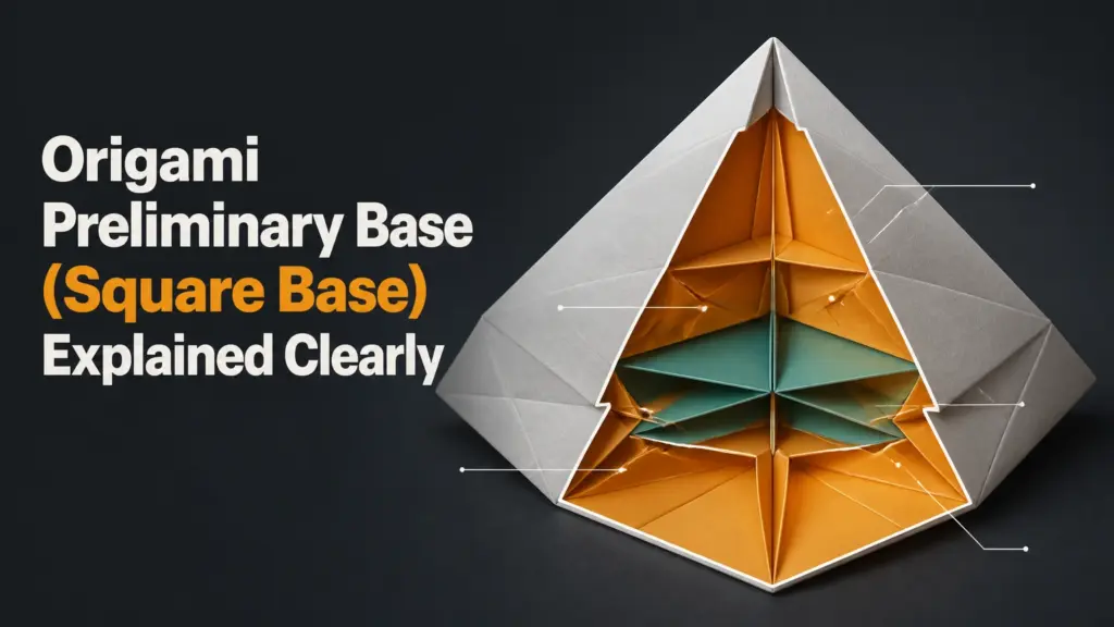 origami preliminary base square base explained