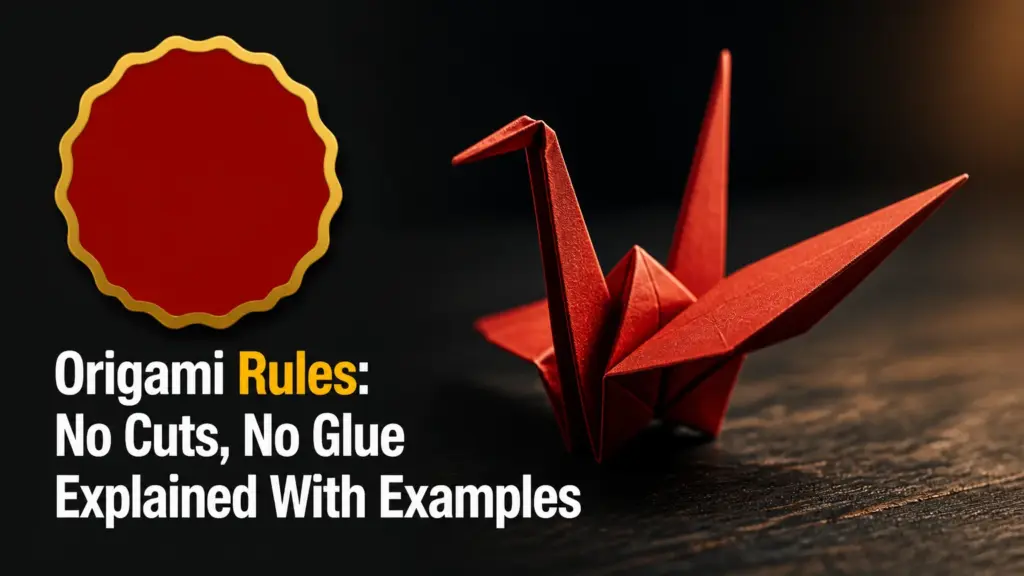 origami rules no cuts no glue explained