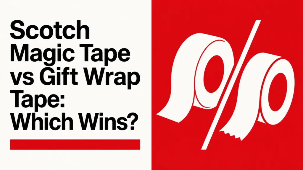 scotch magic tape vs gift wrap tape