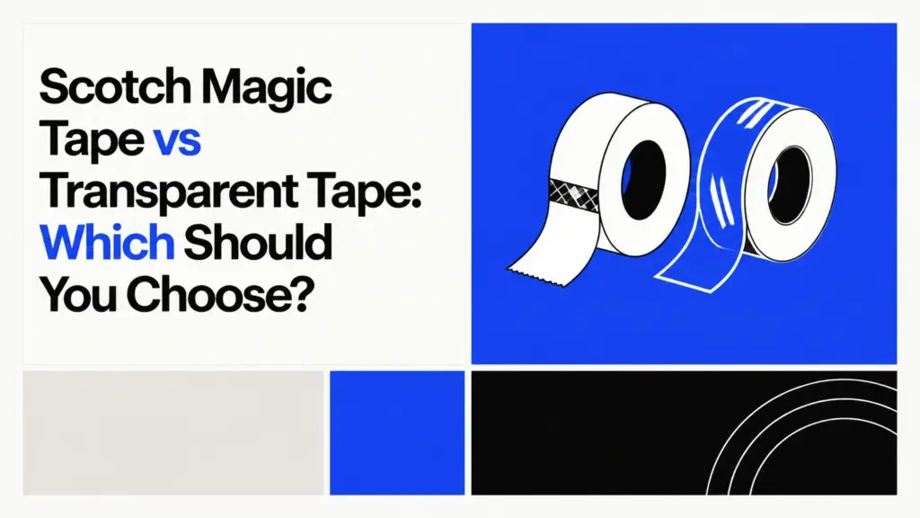 scotch magic tape vs transparent tape