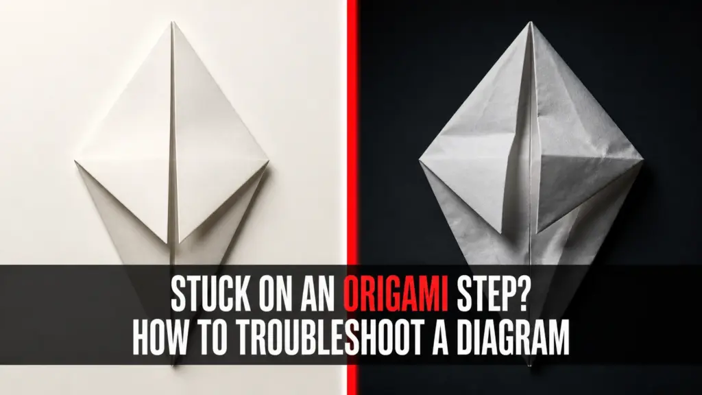 stuck on an origami step how to troubleshoot a diagram