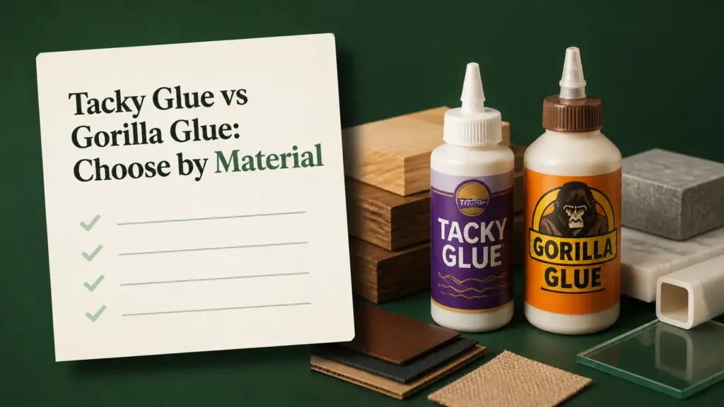 Tacky Glue vs Gorilla Glue: Choose by Material tacky glue vs gorilla glue
