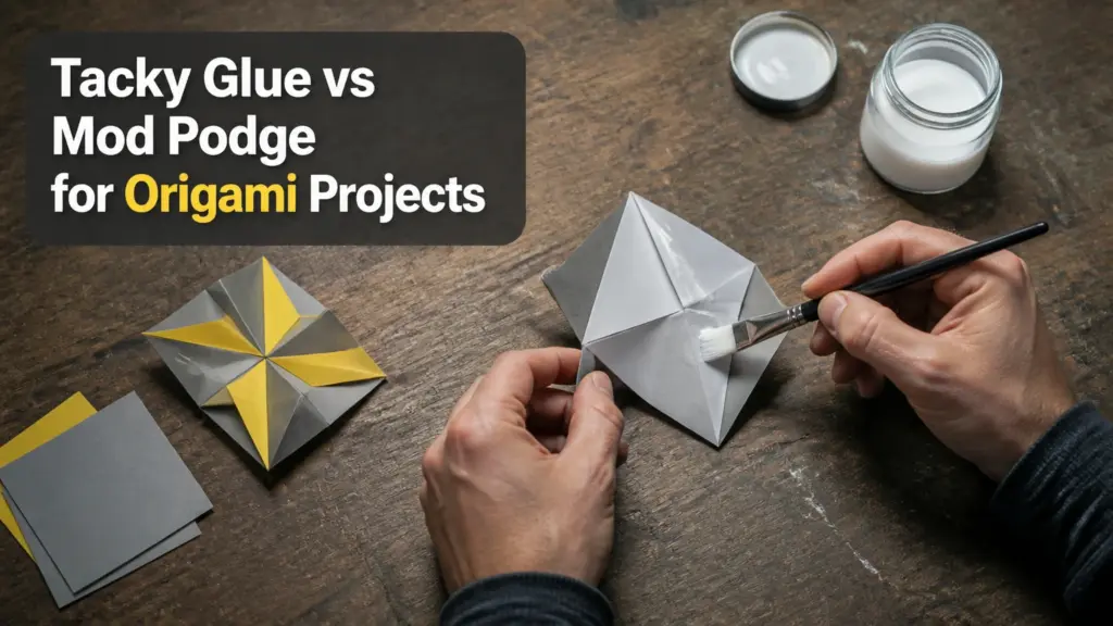 Tacky Glue vs Mod Podge for Origami Projects tacky glue vs mod podge