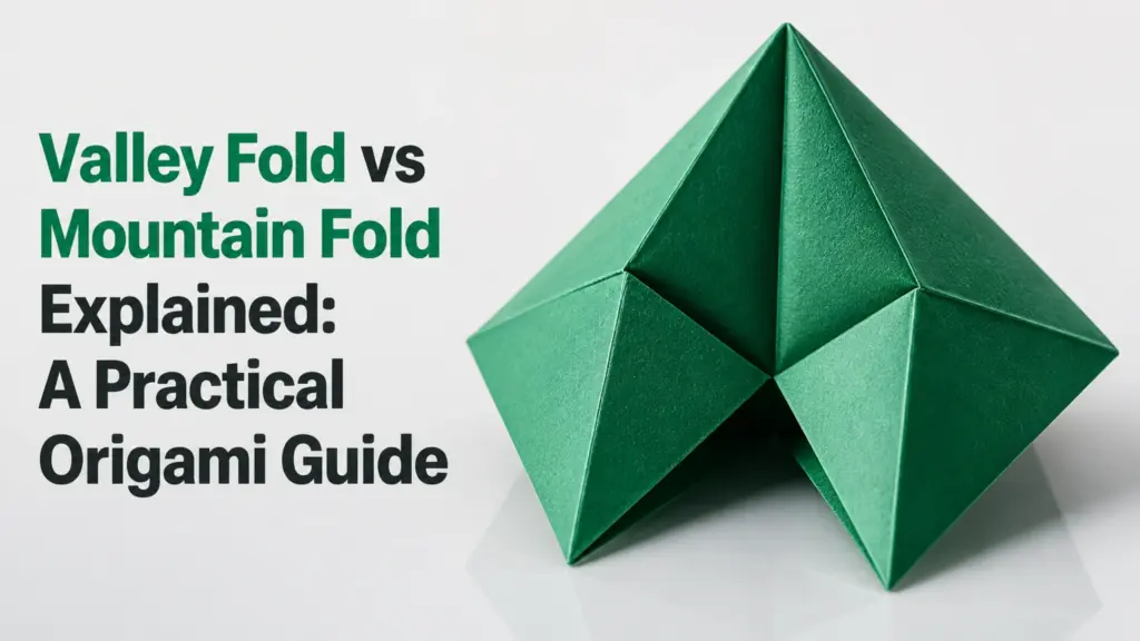 valley fold vs mountain fold explained