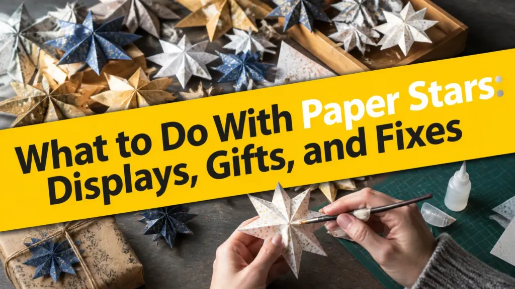 what to do with paper stars
