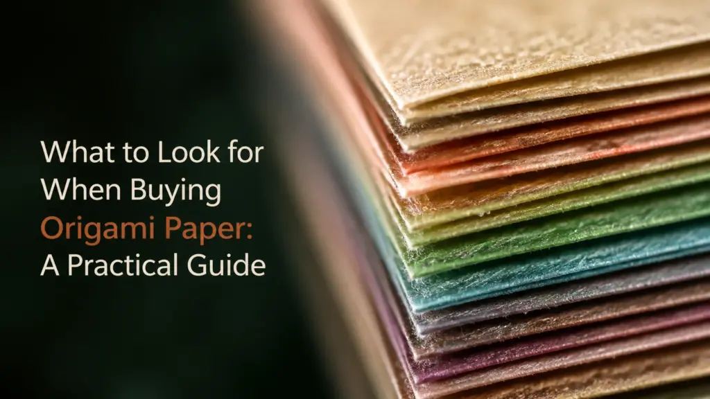 what to look for when buying origami paper