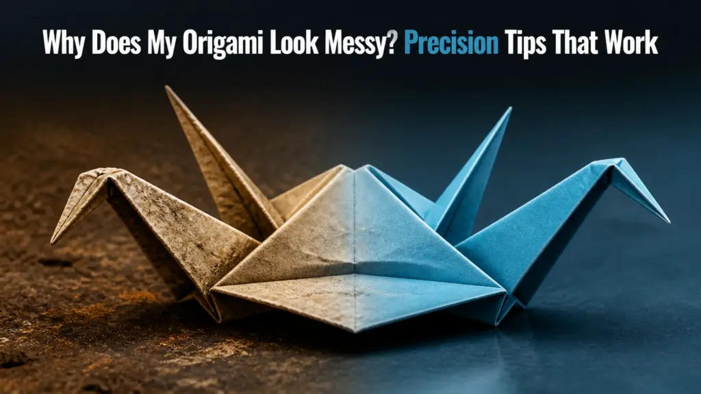 why does my origami look messy precision tips
