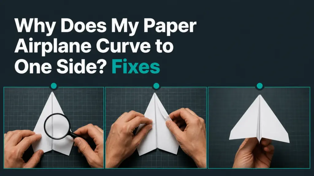 Why Does My Paper Airplane Curve to One Side? Fixes why does my paper airplane curve to one side