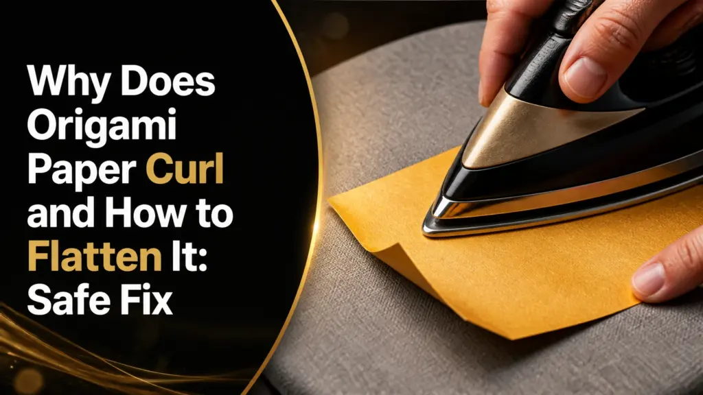 why does origami paper curl and how to flatten it