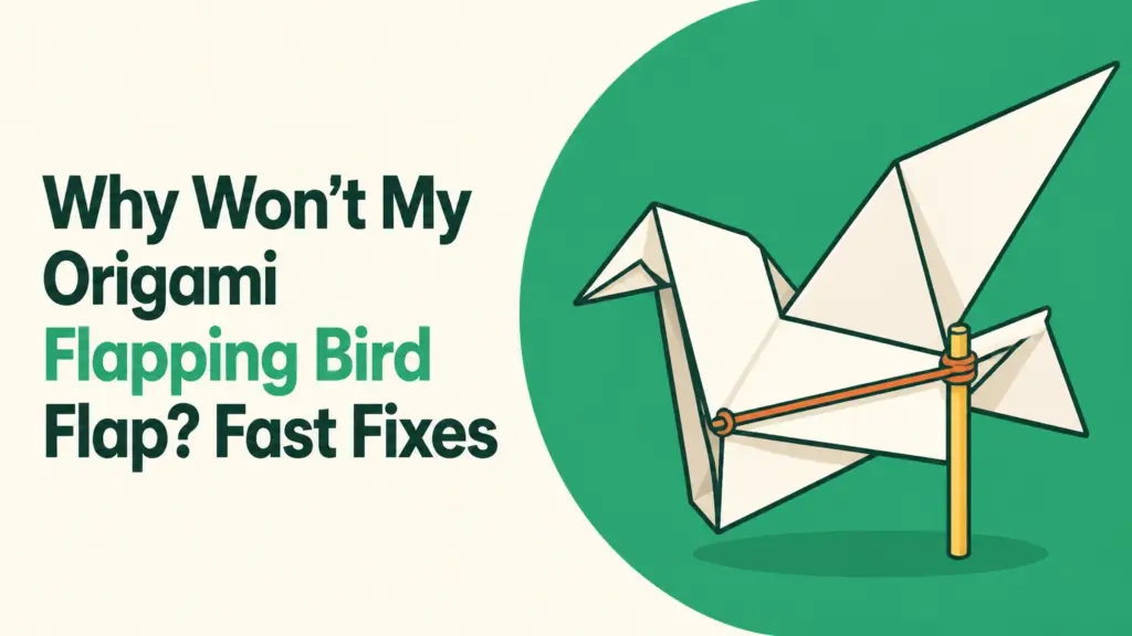 Why Won’t My Origami Flapping Bird Flap? Fast Fixes why wont my origami flapping bird flap