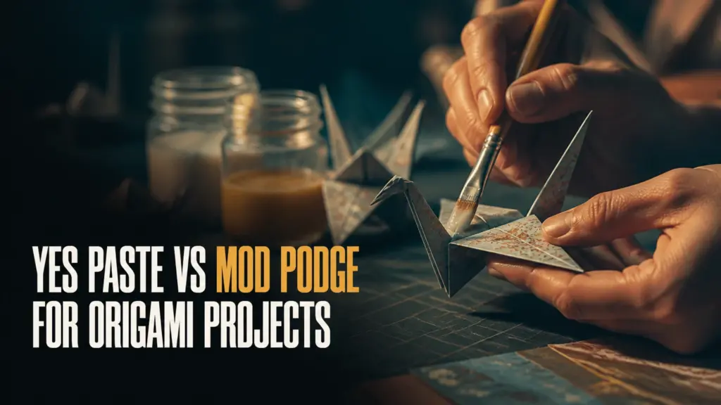 Yes Paste vs Mod Podge for Origami Projects yes paste vs mod podge