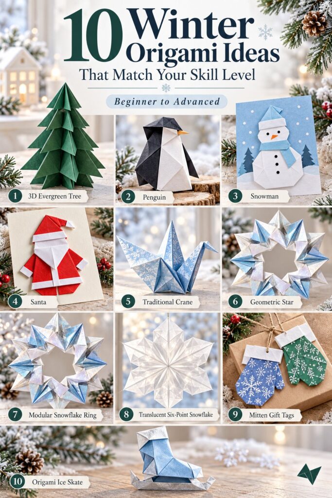 10 Winter Origami Ideas That Match Your Skill Level 10 Winter Origami Ideas That Match Your Skill Level