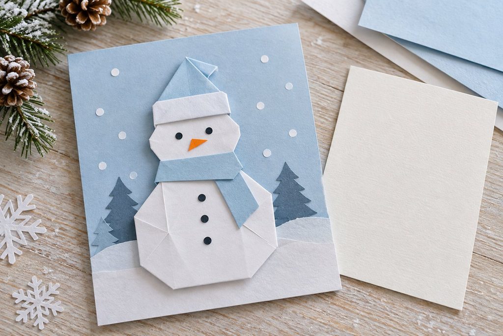 Origami Snowman